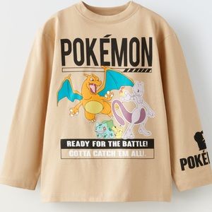 NWOT Zara Kids Pokémon Nintendo Tshirt sz 6-7